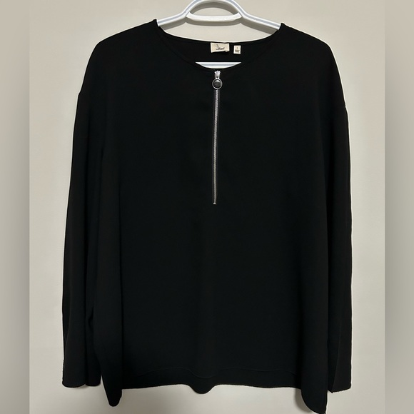 Aritzia Wilfred Zip Front Blouse - Picture 1 of 4